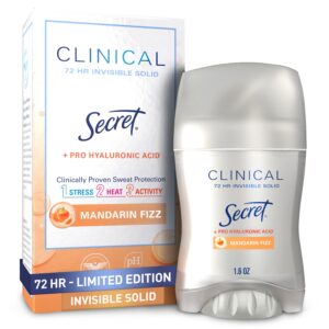 Secret Clinical 72 HR Invisible Solid Antiperspirant Watermelon Fizz with Pro-Hyaluronic Power 1.6 oz - Image 20