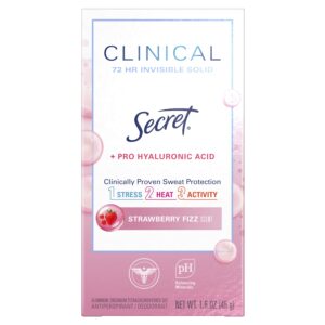 Secret Clinical 72 HR Invisible Solid Antiperspirant Watermelon Fizz with Pro-Hyaluronic Power 1.6 oz - Image 33