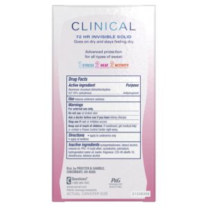 Secret Clinical 72 HR Invisible Solid Antiperspirant Watermelon Fizz with Pro-Hyaluronic Power 1.6 oz - Image 39