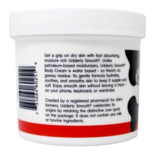 Udderly Smooth Body Cream Skin Moisturizer Original Formula for Rough Dry Skin, 10 Ounce