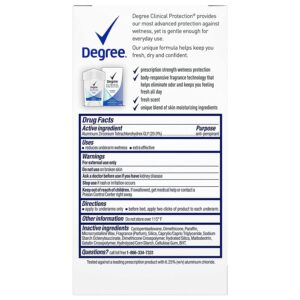 Degree Women Clinical Protection Anti-Perspirant Deodorant Shower Clean 1.70 oz - Image 6