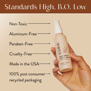 Curie Whole Body Deodorant Spray, for Men and Women, Aluminum-Free, Warm Vanilla, 3 fl oz - Image 3