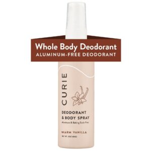 Curie Whole Body Deodorant Spray, for Men and Women, Aluminum-Free, Warm Vanilla, 3 fl oz - Image 11