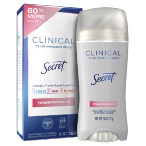 Secret Clinical Invisible Solid Antiperspirant and Deodorant for Women Stick, Protecting Powder, 2.6 oz - Image 10
