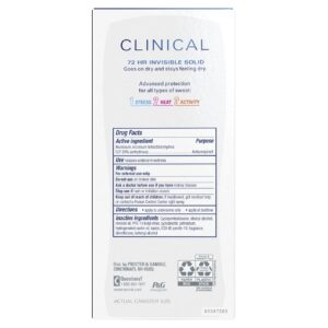 Secret Clinical Invisible Solid Antiperspirant and Deodorant for Women Stick, Protecting Powder, 2.6 oz - Image 11