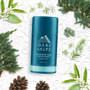 Oars + Alps Aluminum Free Deodorant for Men and Women, Dermatologist Tested and Made with Clean Ingredients, Travel Size, Aspen Air, 1 Pack, 2.6 Oz - Image 8