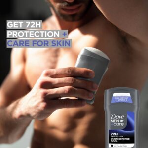 Dove Men+Care Stain Defense Long Lasting Men's Antiperspirant Deodorant Stick Cool, 2.7 oz Twin Pack - Image 4