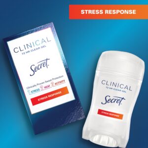 Secret Clinical Antiperspirant and Deodorant for Women Clear Gel, Stress Response, 1.6 oz - Image 5