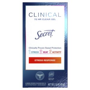 Secret Clinical Antiperspirant and Deodorant for Women Clear Gel, Stress Response, 1.6 oz - Image 9