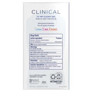 Secret Clinical Antiperspirant and Deodorant for Women Clear Gel, Stress Response, 1.6 oz - Image 10
