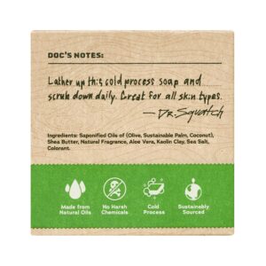 Dr. Squatch Cool Fresh Aloe All Natural Bar Soap for Men Zero Grit Body Soap Gifts for Men, 5 Oz - Image 6
