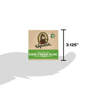 Dr. Squatch Cool Fresh Aloe All Natural Bar Soap for Men Zero Grit Body Soap Gifts for Men, 5 Oz - Image 7