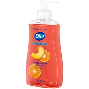 Dial® Antibacterial Limited Edition, Peach Citrus Punch Scent Liquid Hand Soap, 11oz