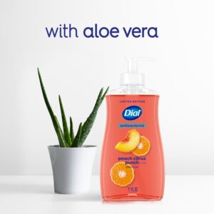 Dial® Antibacterial Limited Edition, Peach Citrus Punch Scent Liquid Hand Soap, 11oz