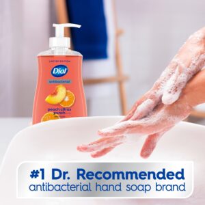 Dial® Antibacterial Limited Edition, Peach Citrus Punch Scent Liquid Hand Soap, 11oz