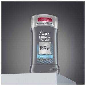 Dove Men+Care Clean Comfort Deodorant Stick Twin Pack, Citrus, 3 oz