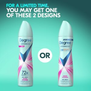 Degree Advanced Long Lasting Women's Antiperspirant Deodorant Dry Spray, Sheer Powder, 3.8 oz - Image 3