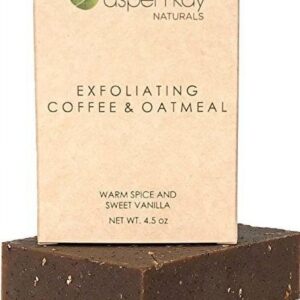 Coffee & Oatmeal Exfoliating Soap, Natural and Organic Soap. With Organic Skin Loving Oil. A Wonderful Exfoliating Body Soap, For Men & Women. GMO Free. 4 oz Bar.? (Coffee Soap 1 Pack)