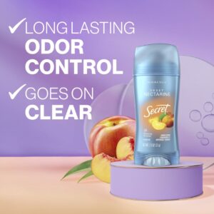 Secret Fresh Antiperspirant Deodorant Invisible Solid for Women, Nectarine, 2.6 oz - Image 5