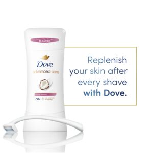 Dove Advanced Care Antiperspirant Deodorant Stick for Women Caring Coconut, 2.6 oz - Image 4