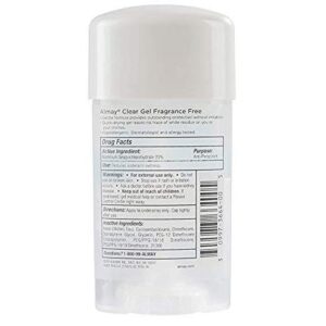 Almay Sensitive Skin Clear Gel Antiperspirant Deodorant, Fragrance Free, 2.25 oz, Pack of 6 - Image 3