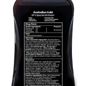 Australian Gold Spray Gel Bronzer SPF 8, 8 fl oz - Image 3