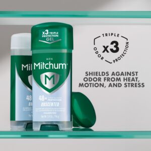 Mitchum Men’s Triple Odor Protection Antiperspirant & Deodorant Gel, Unscented, 2 pack - Image 4