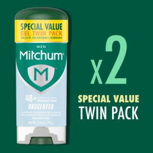 Mitchum Men’s Triple Odor Protection Antiperspirant & Deodorant Gel, Unscented, 2 pack - Image 7