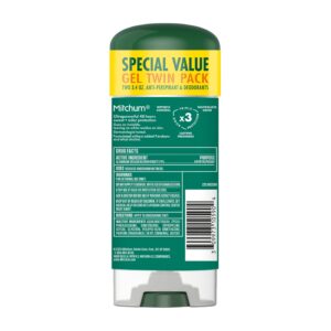 Mitchum Men’s Triple Odor Protection Antiperspirant & Deodorant Gel, Unscented, 2 pack - Image 8