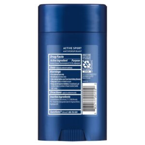 Suave Active Sport Men’s Antiperspirant Deodorant, Bergamot & Wood Scent, 48-Hour Protection, 2.7 oz - Image 5