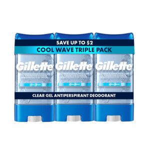 Gillette Antiperspirant and Deodorant for Men, 72-Hour Sweat Protection, Clear Gel, Cool Wave Scent, 3.8 oz (Pack of 4) - Image 14
