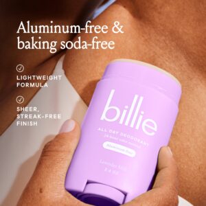Billie All Day Womens Deodorant Stick, 2.6 oz, Lavender Milk Scent, 24 Hour Odor Control, Aluminum Free - Image 3