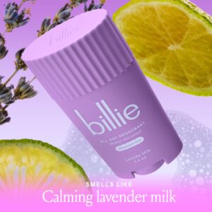Billie All Day Womens Deodorant Stick, 2.6 oz, Lavender Milk Scent, 24 Hour Odor Control, Aluminum Free - Image 5