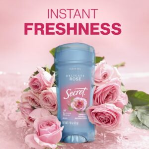 Secret Fresh Clear Gel Antiperspirant and Deodorant for Women, Delicate Rose Scent, 2.6 oz, Twin Pack - Image 7