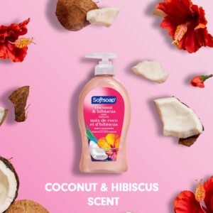 Softsoap Moisturizing Liquid Hand Soap, Coconut and Hibiscus, 11.25 Fluid Ounce Bottle - Image 5