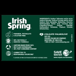 Irish Spring Icy Blast Deodorant Bar Soap for Men, All Skin Types, 3.7 Ounce, 8 Bar Pack - Image 3