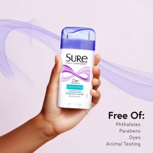 Sure Solid Anti-Perspirant Deodorant Stick, Unscented, Women, 2.6 oz - Image 3
