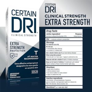 Certain Dri Extra Strength Clinical Antiperspirant + Deodorant, Solid, 1.7 oz