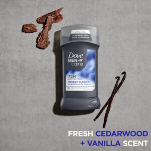 Dove Men+Care Deodorant Stick for Men Aluminum Free Midnight Classico with Essential Oils & Moisturizing Cream, 3 oz - Image 4