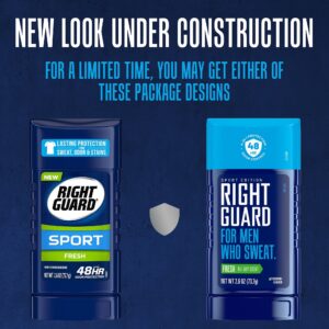 Right Guard Sport Antiperspirant & Deodorant Invisible Solid for Men, Fresh, 2.6 oz. (2 Ct.) - Image 3