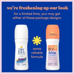 Dry Idea AdvancedDry Roll-On Anti-Perspirant & Deodorant Powder Fresh 3.25 oz (Pack of 4) - Image 4