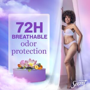 Secret Fresh Invisible Solid Antiperspirant & Deodorant for Women, Moonlit Orchid, 2.6oz - Image 5