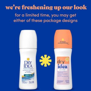 Dry Idea Roll-On Advanced Dry Antiperspirant & Deodorant, 72 Hour, Unscented 3.25 Pack of 3 - Image 8
