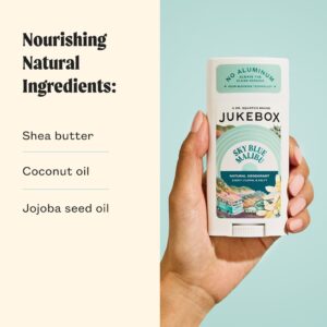 Jukebox Sky Blue Malibu Natural Deodorant Aluminum Free Deodorant for Women, 2.65 oz - Image 4