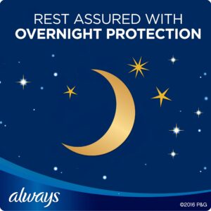 Always Ultra Thin Overnight Pads with Wings, Size 4, Overnight Absorbency, 36 Count - Image 34