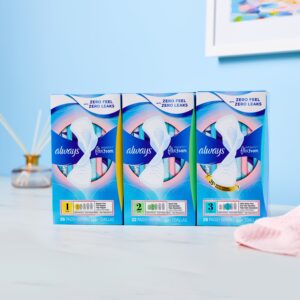 Always Infinity Feminine Pads with wings, Size 3, Extra Heavy Absorbency, unscented, 28 Ct - Image 7