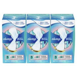 Always Infinity Feminine Pads with wings, Size 3, Extra Heavy Absorbency, unscented, 28 Ct - Image 15