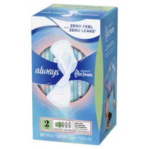 Always Infinity Feminine Pads with wings, Size 3, Extra Heavy Absorbency, unscented, 28 Ct - Image 32