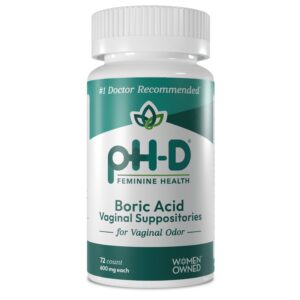 pH-D Feminine Health Boric Acid Vaginal Suppositories for Women's Health, 24 Count - Image 8