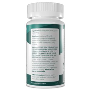 pH-D Feminine Health Boric Acid Vaginal Suppositories for Women's Health, 24 Count - Image 12